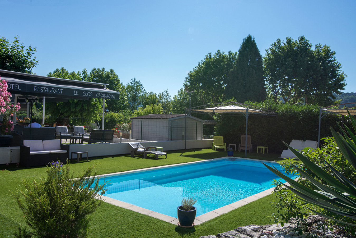 La piscine de l’hôtel